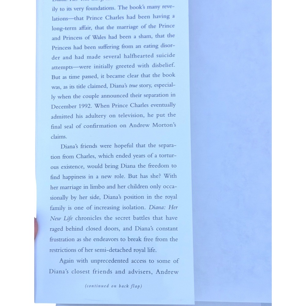 Diana Her New Life Andrew Morton Hardcover Book 1994 1st Ed Royal Family Vintage